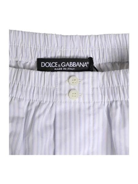 Pasek Dolce And Gabbana w paski z paskiem biały