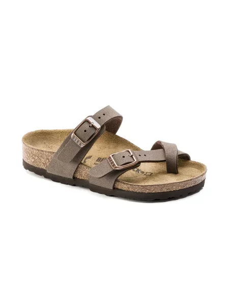 Birkenstock Mayari Kids Birko-Flor Birkibuc Narrow Fit KobietyDzieci Sandały Birkenstock Size: 30 brązowy