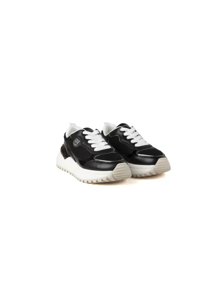 Sneakersy Pinko skórzane czarne