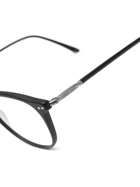 Ochelari de soare rotunzi Giorgio Armani negru