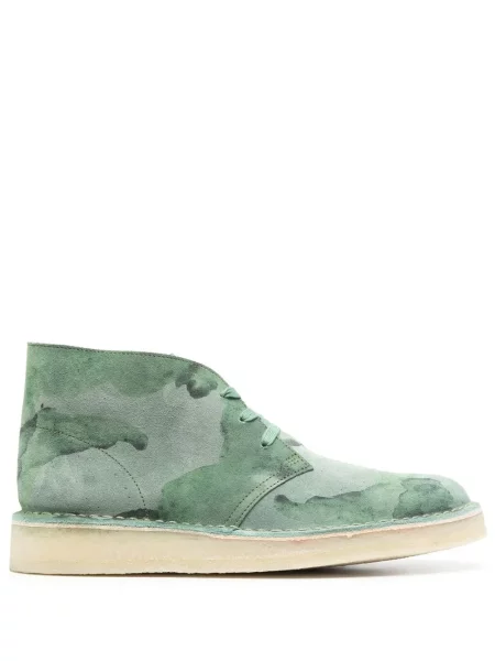 Botine Clarks Originals cu imagine verde