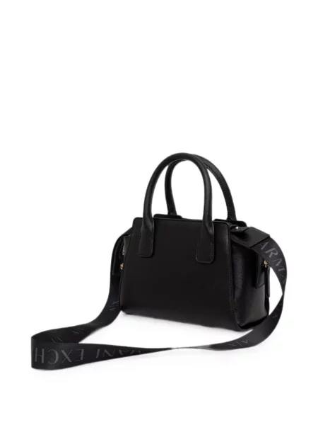 Geantă shopper Armani Exchange cu autograf negru
