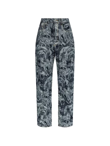 Blugi Allsaints cu imagine albastru