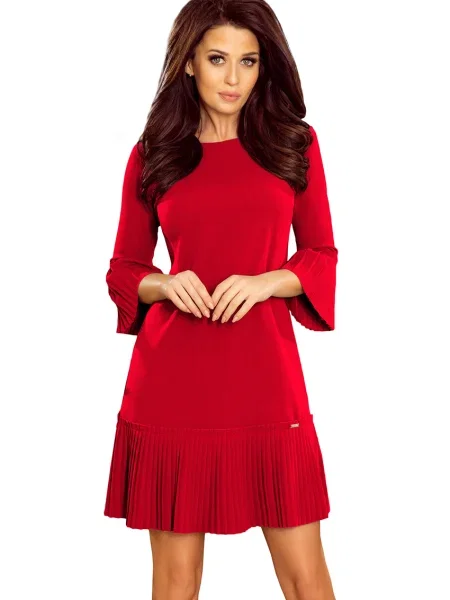 Mini obleka Numoco rdeča