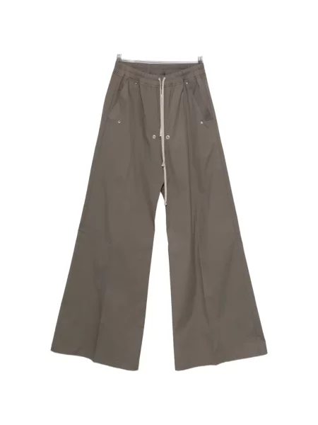 Stahovací šňůrka kalhoty Rick Owens šedé