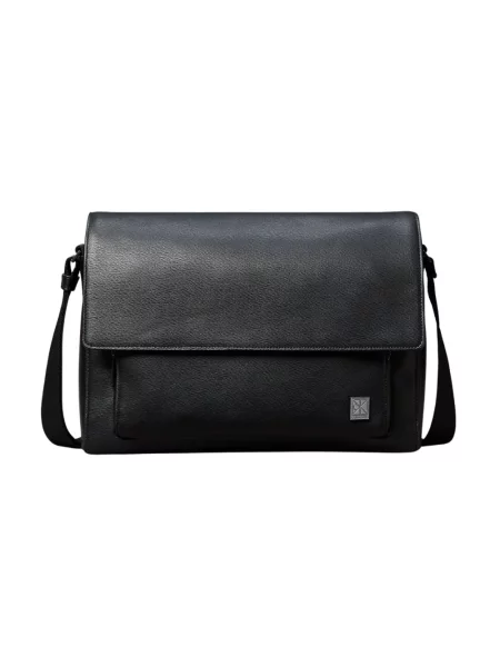 Calvin Klein Saszetka Emblem Hw Flap Messenger czarny