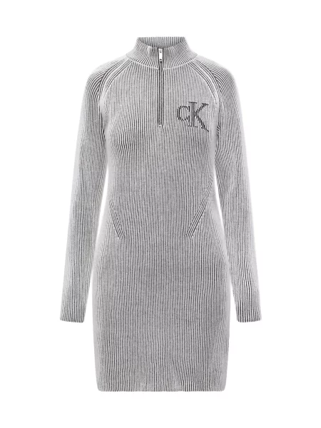 Calvin Klein Jeans Rochie tricotat negru alb