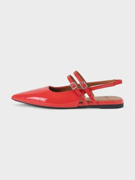 Vagabond Shoemakers balerini de piele HERMINE rosu cu deschis