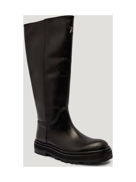 Patrizia Pepe De piele cizme de echitație negru