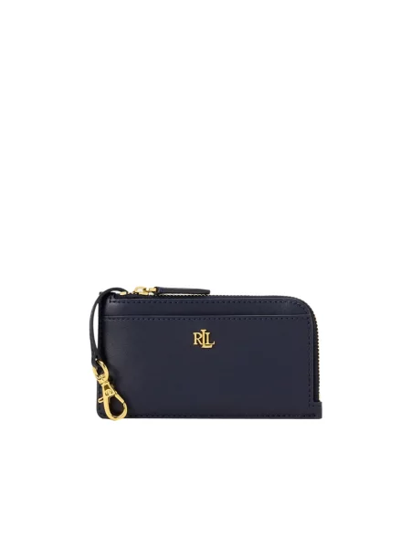 Lauren Ralph Lauren portfel skórzany niebieski