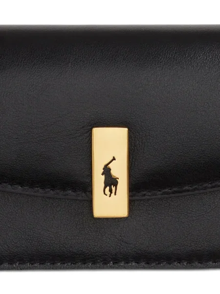 Кожени чорапи Polo Ralph Lauren на райета с връзки черно