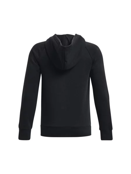 Dziecięca polarowa bluza z kapturem zapinana na Under Armour Rival biała