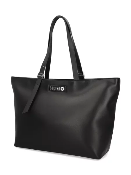 HUGO kabelka Shopper černá