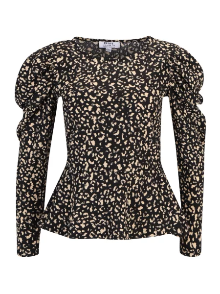 Dorothy Perkins Petite Majica svetlo bež črna