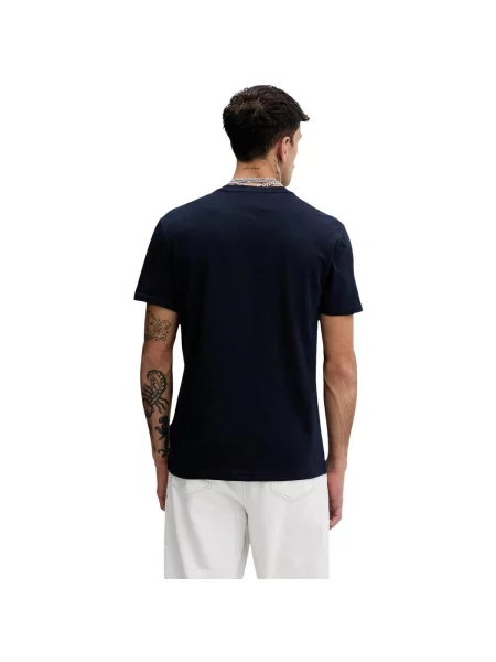 Tommy Jeans Tričko marine / červená / bílá modrá