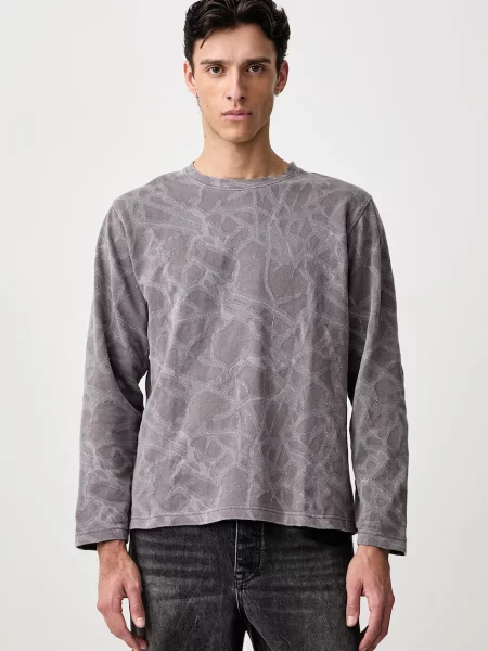 BEAMS longsleeve z bawełną