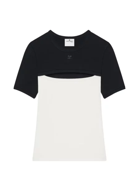 Tricou Courreges alb