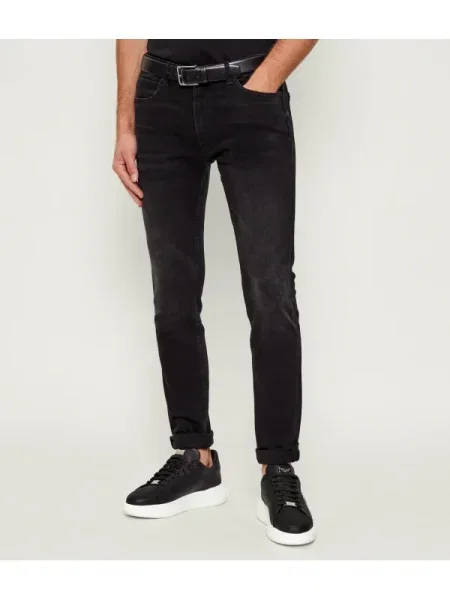 HUGO Blugi Hugo | Extra slim fit negru