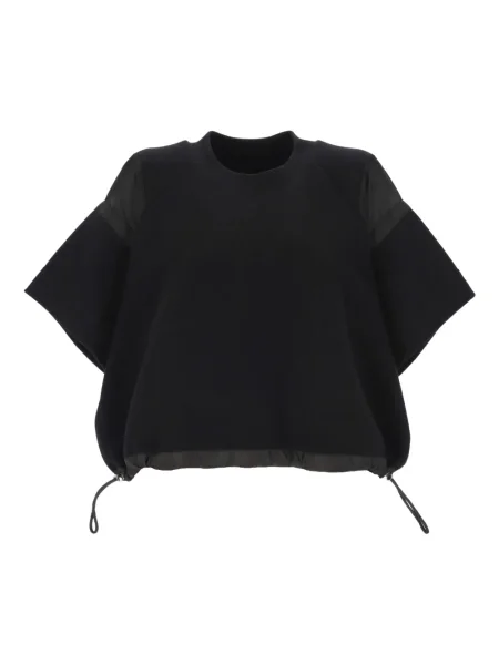 Top Sacai tricotate negru