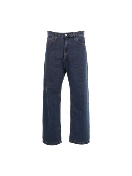 Spodnie Carhartt Wip retro z kamieniami niebieskie