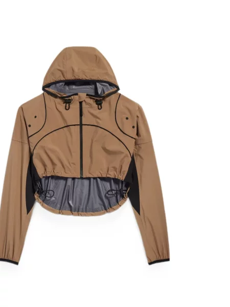 Decupat geacă Balenciaga cu glugă