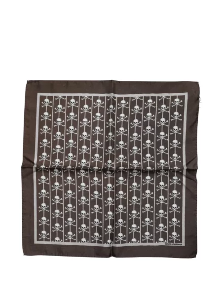 Fular Dolce & Gabbana de mătase maro