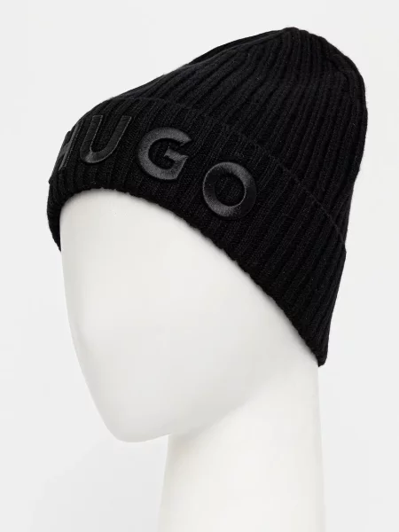 HUGO căciulă de lână negru
