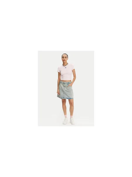 HUGO Marškinėliai Baby Šviesiai Slim Fit rožinė