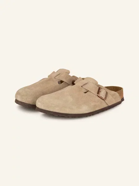 Klapki mules Birkenstock beżowe