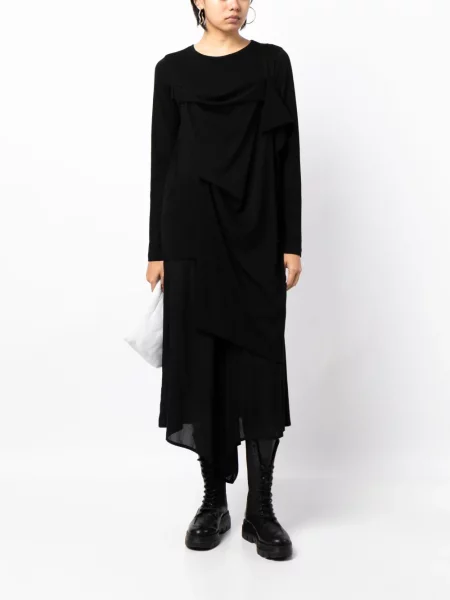 Asymetrický top Yohji Yamamoto černý