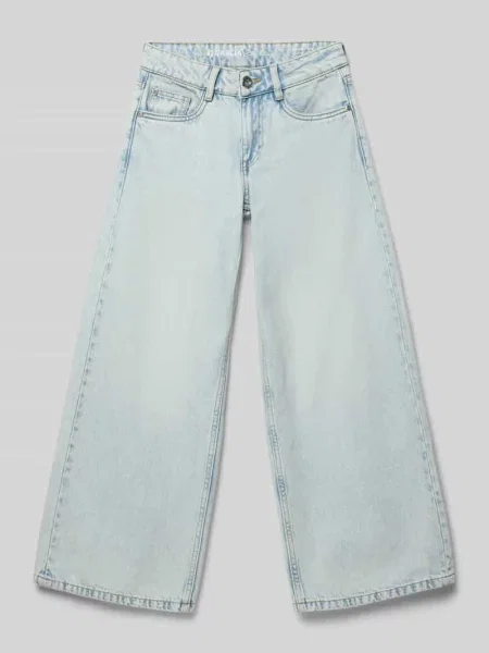 Jeansy wide leg z ciętymi model Marall' Garcia