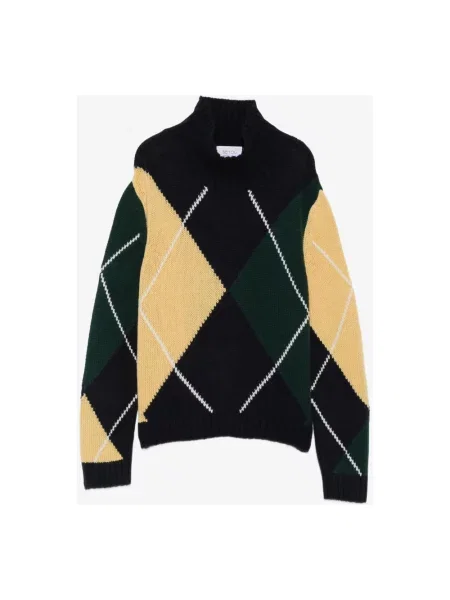 Sweter z golfem Be You z nadrukiem