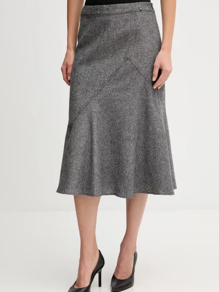 Pedro del Hierro fustă midi evazați gri
