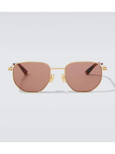Ochelari de soare Bottega Veneta auriu