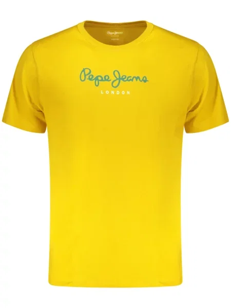 Tricou Pepe Jeans scurt galben