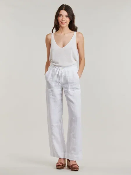 Lauren Ralph Lauren Nohavice JOVONIE-WIDE LEG-PANT' biela
