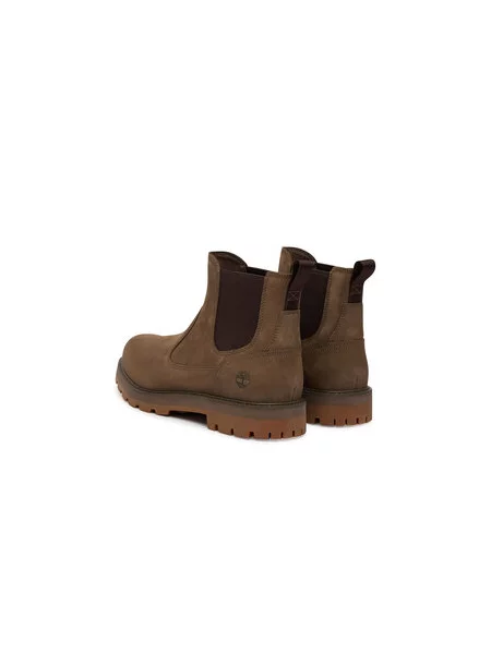 Kotníková obuv s elastickým prvkem Timberland hnědé