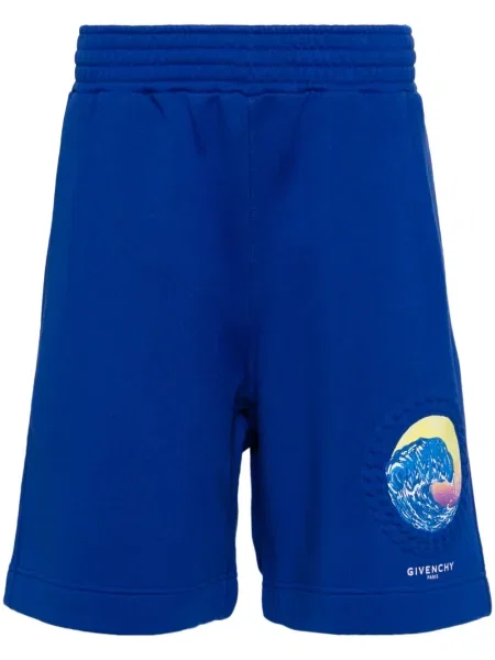 Kraťasy Givenchy s potiskem modré