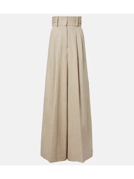 Pantaloni Elie Saab de in bej
