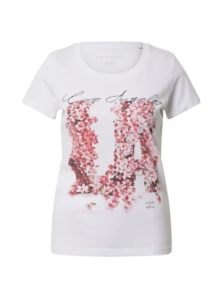 EINSTEIN & NEWTON Tricou roz negru alb