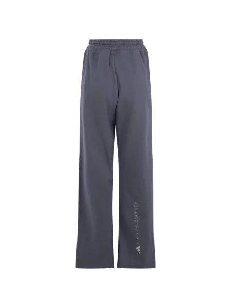 Τρέξιμο παντελόνι Adidas By Stella Mccartney με σχέδιο με κορδόνι γκρι