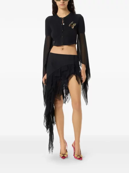 Fustă Blumarine asimetrică negru