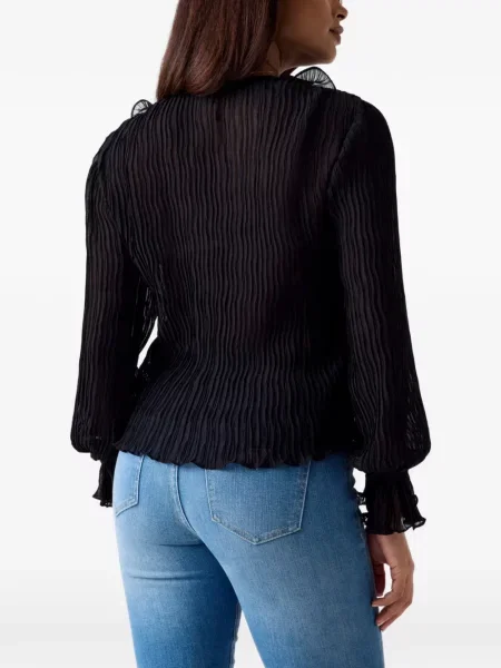 Bluză Guess din șifon negru