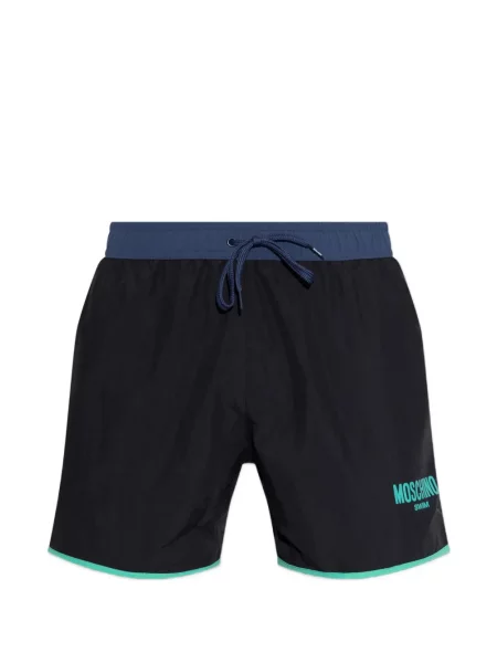 Slip de baie Moschino cu imagine negru