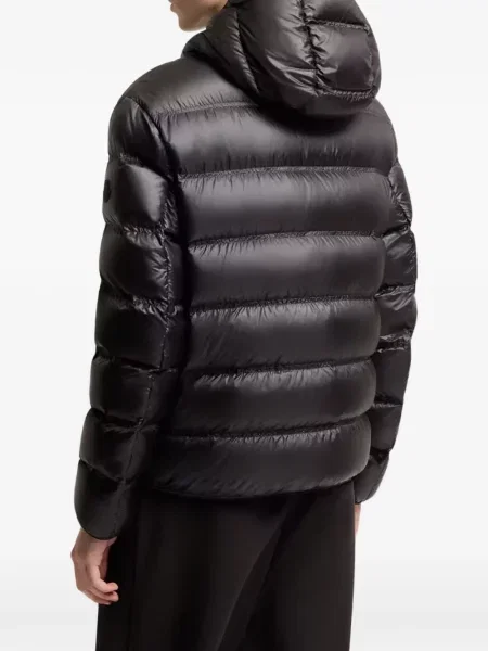 Geacă Moncler cu glugă negru