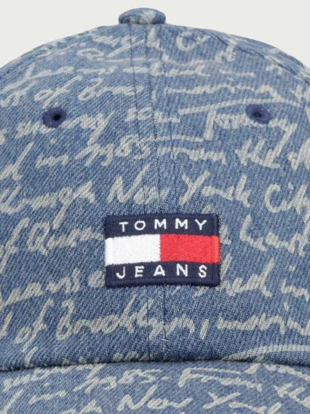 Tommy Jeans baseball kapa jeans modra
