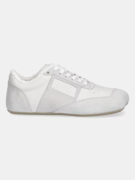 Кожаные кроссовки Mm6 Maison Margiela серые