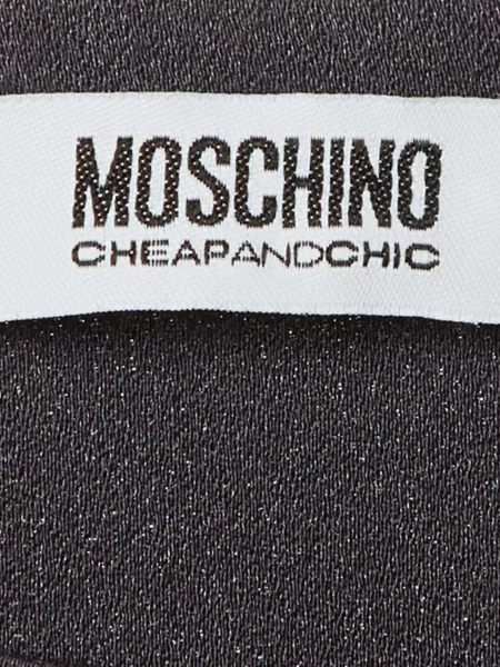 Rochie mini Moschino Cheap & Chic cu model floral din crep negru