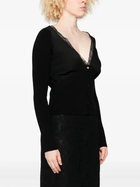 Cardigan Blumarine din dantelă negru
