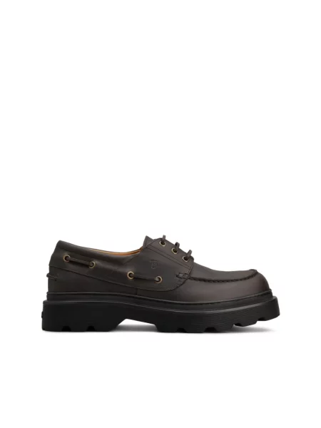 Półbuty Tod's skórzane brązowe
